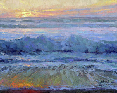 Royalty-Free and Rights-Managed Images - Twilight Surf by Steve Henderson