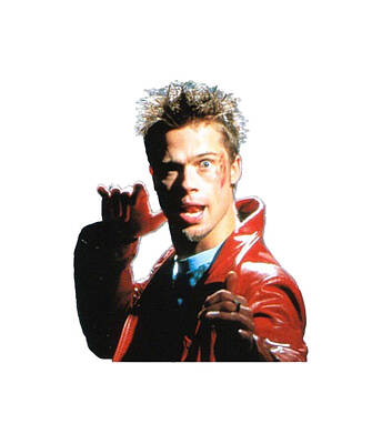 Fight Club Royalty-Free and Rights-Managed Images - Tyler Durden by Vasee Laura