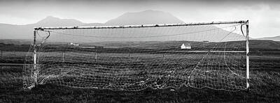 Football Royalty-Free and Rights-Managed Images - Uist Goal by Dave Bowman