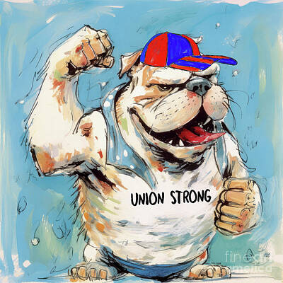 Royalty-Free and Rights-Managed Images - Union Strong Bulldog by Tina LeCour