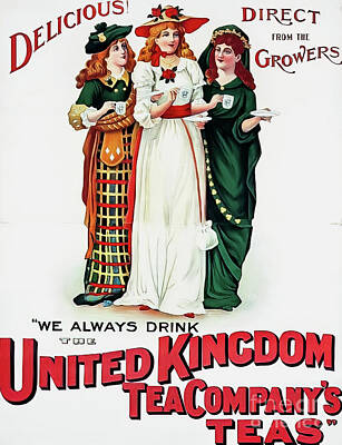 Outerspace Patenets Royalty Free Images - United Kingdom Tea Company 1900 Poster Royalty-Free Image by M G Whittingham