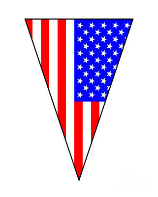 Neutrality Royalty Free Images - Unites States OIf America Flag As Bunting Triangle Royalty-Free Image by Bigalbaloo Stock