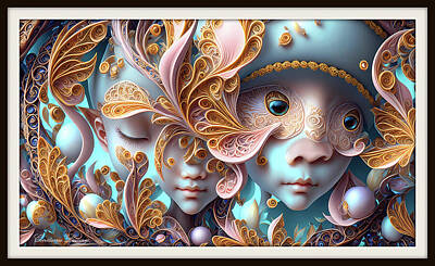 Surrealism Digital Art - Urchins Of Ethereal Presence  by Constance Lowery