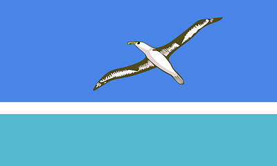 Antique Maps - US Midway Islands Flag by Robert Banach