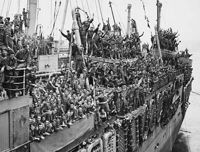 Easter Egg Hunt Royalty Free Images - US Troops Celebrating Their Return Home - WW2 1945  Royalty-Free Image by War Is Hell Store