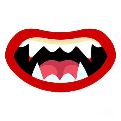 Modern Abstraction Pandagunda - Vampire mouth by Bigalbaloo Stock