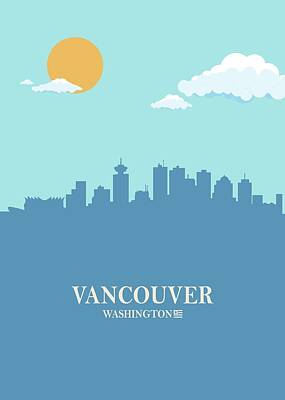 City Scenes Digital Art - Vancouver City Skyline Bluesky by Ahmad Nusyirwan