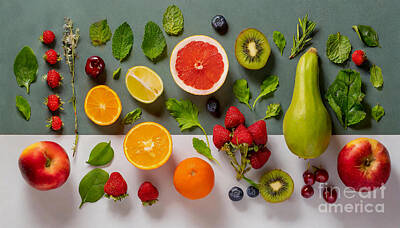 Food And Beverage Digital Art - Healthy diet concept by Viktor Birkus