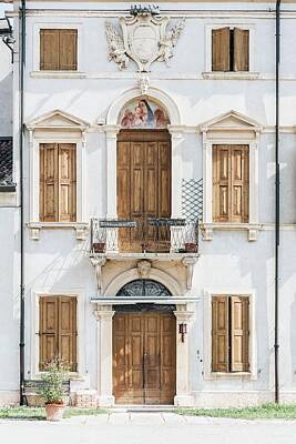 Pineapples Royalty Free Images - Veneto, Italia - white concrete building with wooden doors and windows - Isola della Scala, Italy Royalty-Free Image by Julien
