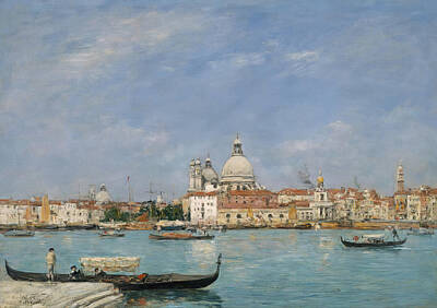 Royalty-Free and Rights-Managed Images - Venice by Eugene Louis Boudin by Mango Art