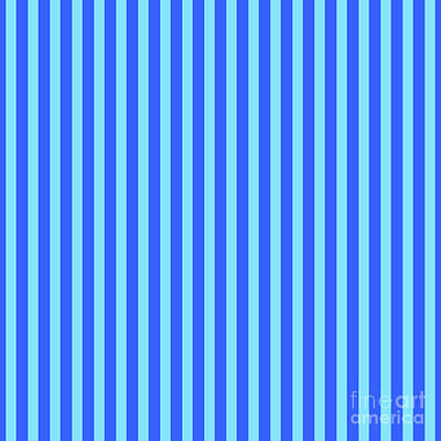 Royalty-Free and Rights-Managed Images - Vertical Block Stripe Pattern in Day Sky And Azul Blue n.2788 by Holy Rock Design
