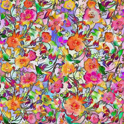 Florals Royalty-Free and Rights-Managed Images - Vibrant floral by Elizabeth Mix