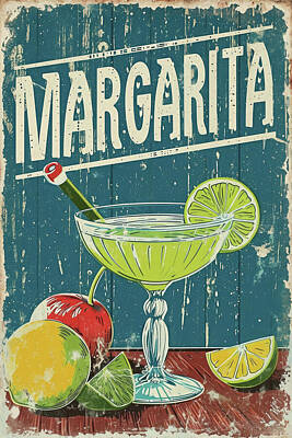 Outdoor Graphic Tees - Vibrant Margarita Paradise by Boyan Dimitrov