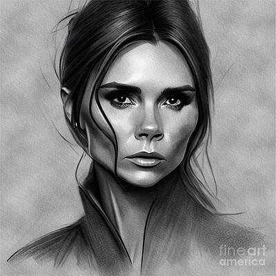 Musicians Rights Managed Images - Victoria Beckham, Music Star Royalty-Free Image by Esoterica Art Agency