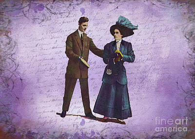 Steampunk Digital Art - Victorian steampunk digital art by Samantha Paige Howard