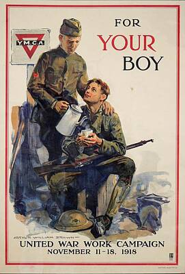 Wild And Wacky Portraits Royalty Free Images - Victory Boys 1918 Issued by Committee on Public Information World War I poster Royalty-Free Image by Artistic Rifki