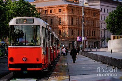Cities Royalty Free Images - Vienna Tram Royalty-Free Image by Dr Debra Stewart