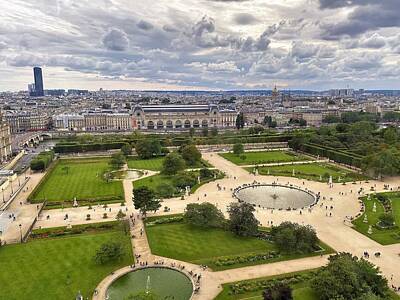 Paris Skyline Photos - View from the Ferris Wheel - Two by Marla McPherson