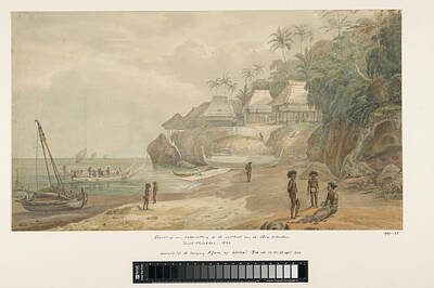 Bath Time - View of a settlement off the east coast of Workai, Aru Islands, Southeast Moluccas, Adrianus Johanne by Artistic Rifki