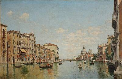 Martini Royalty-Free and Rights-Managed Images -  View of the Grand Canal of Venice by Padre Martini by MotionAge Designs