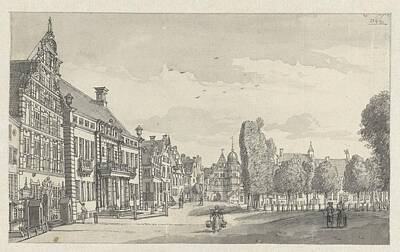 Tea Time - View of the Grote Kerkhof in Deventer, Jan de Beijer, 1744 by MotionAge Designs