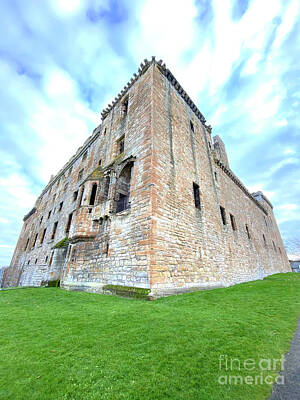 Aromatherapy Oils - View of the rear corner of Linlithgow Palace  by Douglas Brown