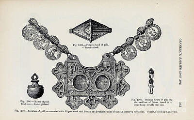 Farmhouse - Viking ornaments and jewellery l7 by Historic illustrations