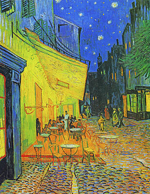 Nautical Animals - Vincent Van Gogh - Cafe Terrace At Night by IDesign Global