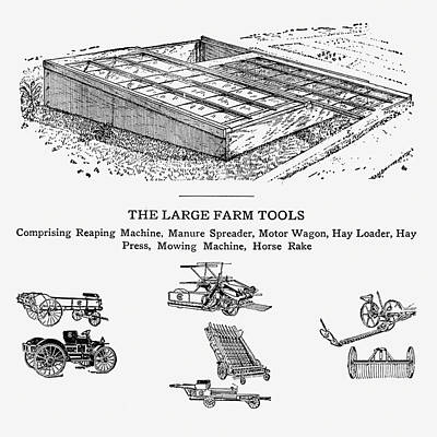 Digital Art - Vintage Farm Tools 04 -  Vintage Farm Illustration - The Open Door to Independence by Studio Grafiikka