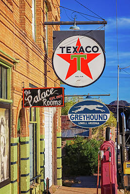 Windmills Rights Managed Images - Vintage signs in Bisbee, Arizona Royalty-Free Image by Tatiana Travelways