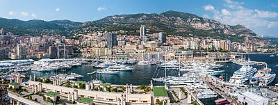 Beach Days Rights Managed Images - Vivid Monaco Panorama Royalty-Free Image by H F