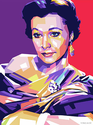 Amy Weiss - Vivien Leigh illustration by Stars on Art