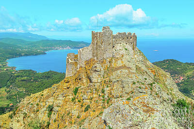 Landscapes Royalty-Free and Rights-Managed Images - Volterraio Castle Elba by Benny Marty