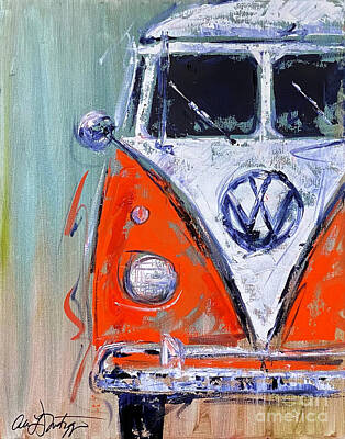 I Scream You Scream We All Scream For Ice Cream - VW Bus by Alan Metzger