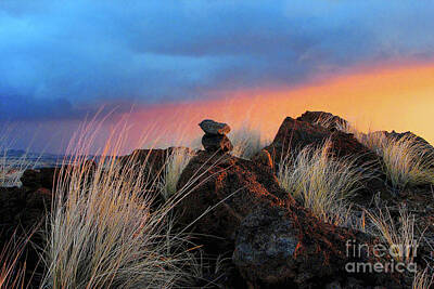 Rights Managed Images - Waikoloa Sunset Royalty-Free Image by Ellen Cotton