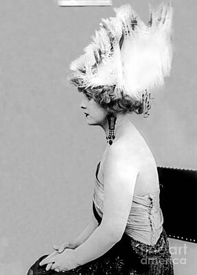 City Scenes Royalty-Free and Rights-Managed Images - Wanda Hawley Headdress by Sad Hill - Bizarre Los Angeles Archive