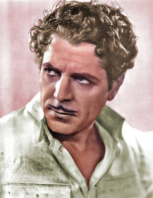 Royalty-Free and Rights-Managed Images - Warner Baxter colorized by Stars on Art