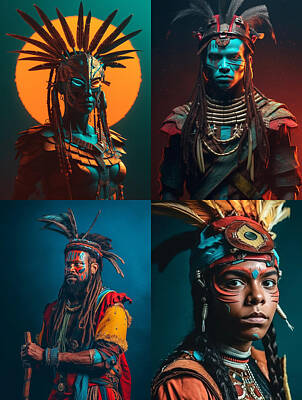 Andy Fisher Test Collection Royalty Free Images - Warrior  from  Jujurei  Tribe  Brazil    Surreal  Cine  fca  cb  b  b  ac, by Asar Studios Royalty-Free Image by Romed Roni
