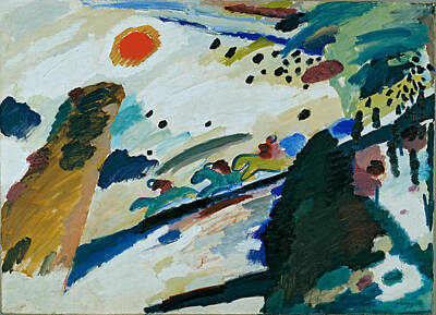 Gaugin - Wassily Kandinsky  Romantic Landscape  Google Art Project by Romed Roni