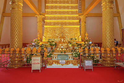Vintage Tees - Wat Nong Bua Main Stupa Buddha DTHU457 by Gerry Gantt