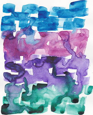 Royalty-Free and Rights-Managed Images -  Watercolor Painting Abstract Art 2021 37 by Valourine Watercolors
