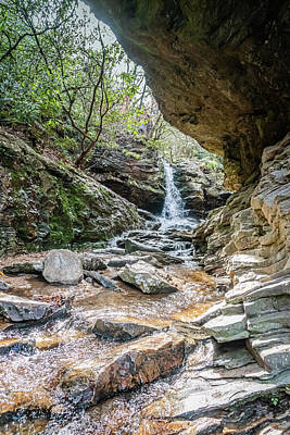 Sports Illustrated Covers - Waterfall in Hanging Rock State Park by Anthony Doudt