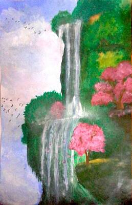 Science Collection Rights Managed Images - Waterfall sakura Royalty-Free Image by Hiranya Gogoi