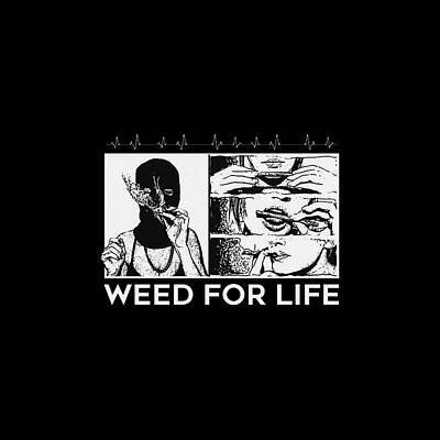 Vintage Signs - Weed For Life by Pipi Robin