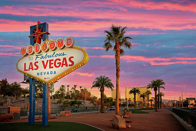 Global Design Shibori Inspired - Welcome to Las Vegas Sign 10 by Ricky Barnard