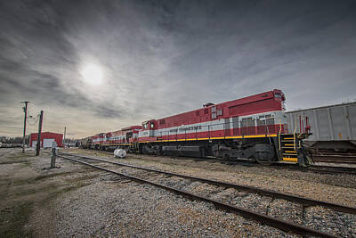 Hood Ornaments And Emblems - West Tennessee Railroad power at Jackson Tennessee by Jim Pearson