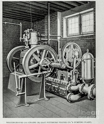 Animals Photos - Westinghouse gas engine ab3 by Historic Illustrations