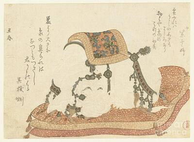 Kids Cartoons - White Elephant, Kubota Shunman, 1805 by Shop Ability