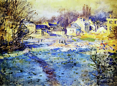 Iconic Women - White Frost by Claude Monet 1875 by Claude Monet