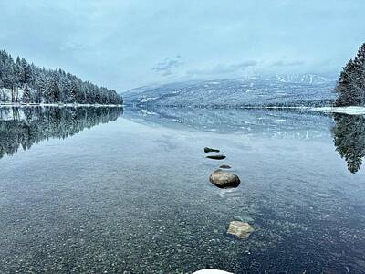 Landscape Royalty-Free and Rights-Managed Images - Whitefish Lake - Horizontal by JHolmes Snapshots